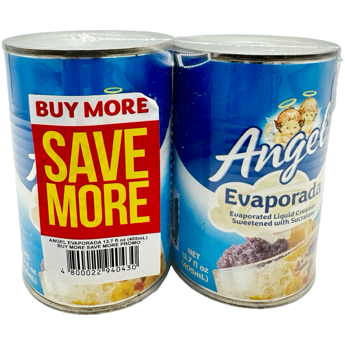 Angel – Evaporada – Evaporated Liquid Creamer – Value Pack – 2x 405 ML
