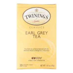 Twinings – Decaf Earl Grey Tea, 20 Bags | Pack of 6