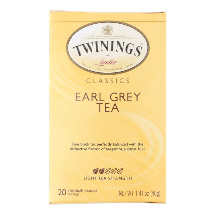 Twinings – Decaf Earl Grey Tea, 20 Bags | Pack of 6