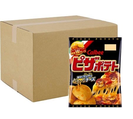 Calbee “Pizza Potato”, Potato Chips, 63g x 12 bags