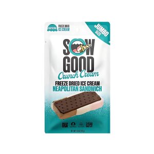Sow Good Freeze Dried Jumbo Ice Cream Neapolitan Sandwich (USA)