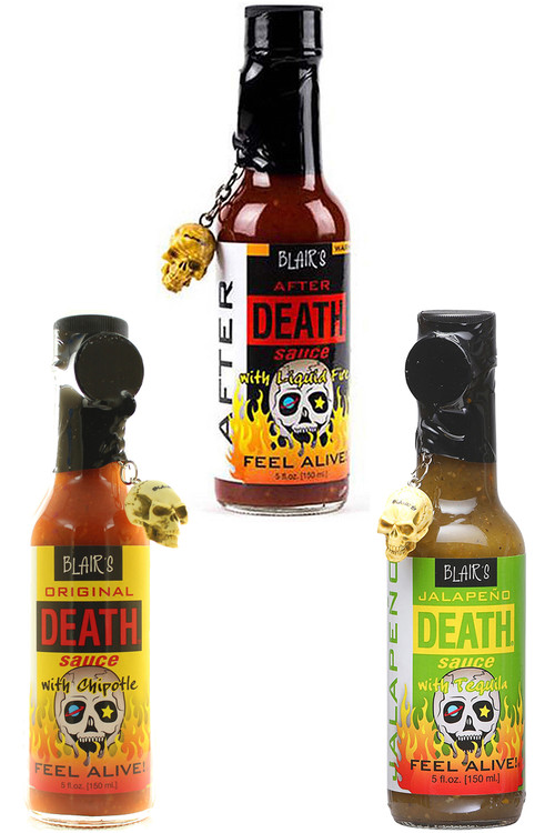 Blair’s Milder Death Hot Sauces 3 Pack, 3/5oz.
