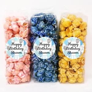 Blue and Silver Balloons – Birthday Party Popcorn Favors