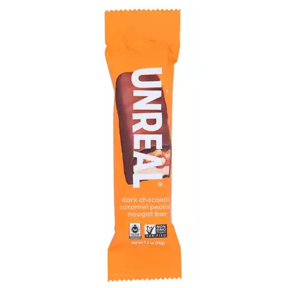 Unreal – Dark Chocolate Caramel Peanut Nougat Bar