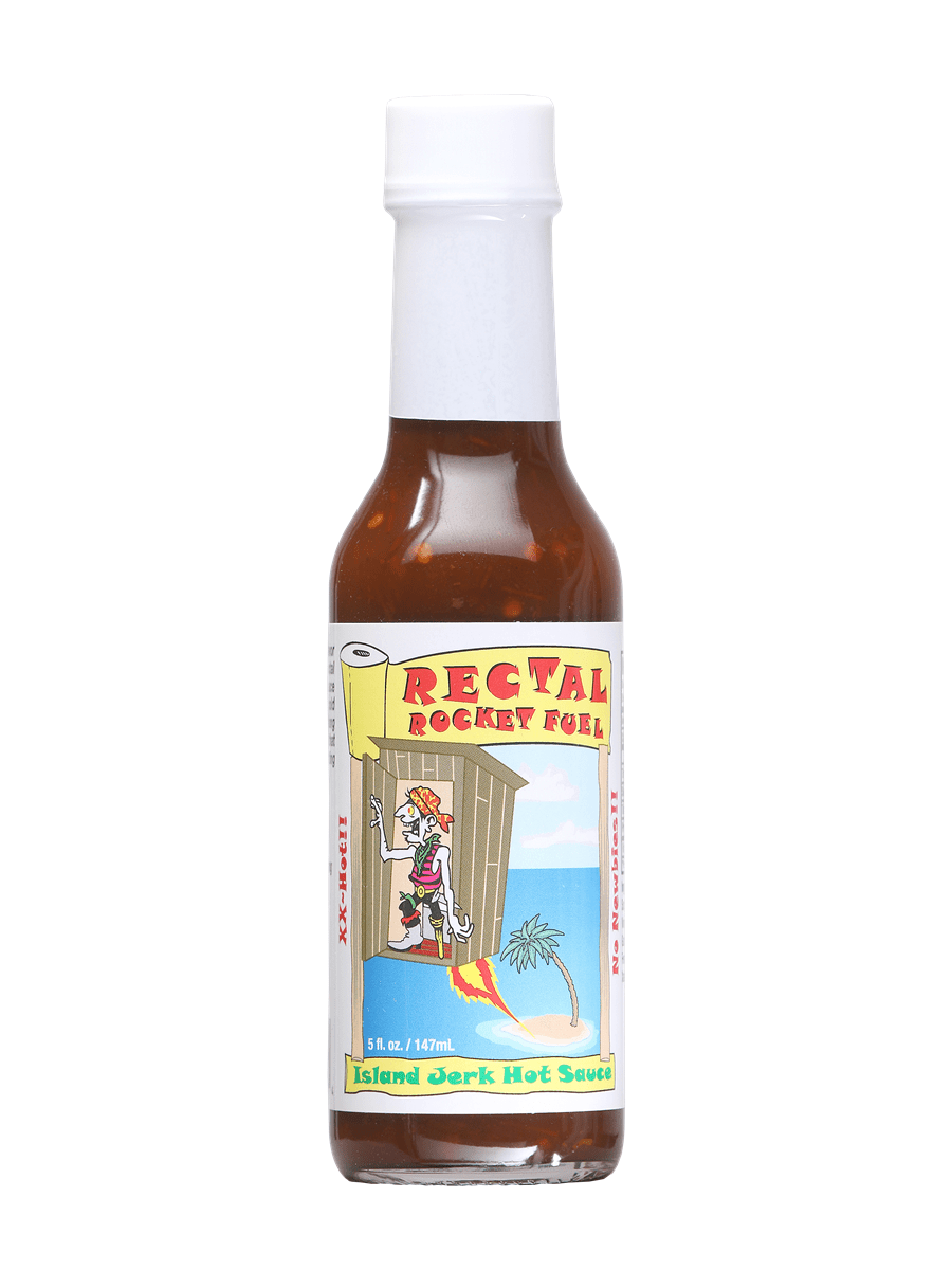 Hot Sauce Rectal Rocket Fuel Island Jerk Sauce 5oz Heat 7