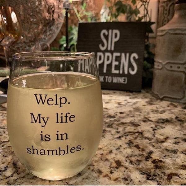 Buffalovely – Wine Glass