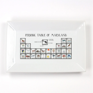 Dishique | Maryland Periodic Table Porcelain Platter