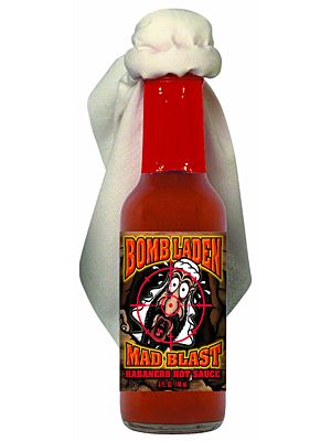 Bomb Laden Mad Blast Habanero (with turban) Hot Sauce, 5oz.