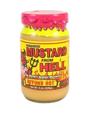 Habanero Mustard From Hell, 8oz.