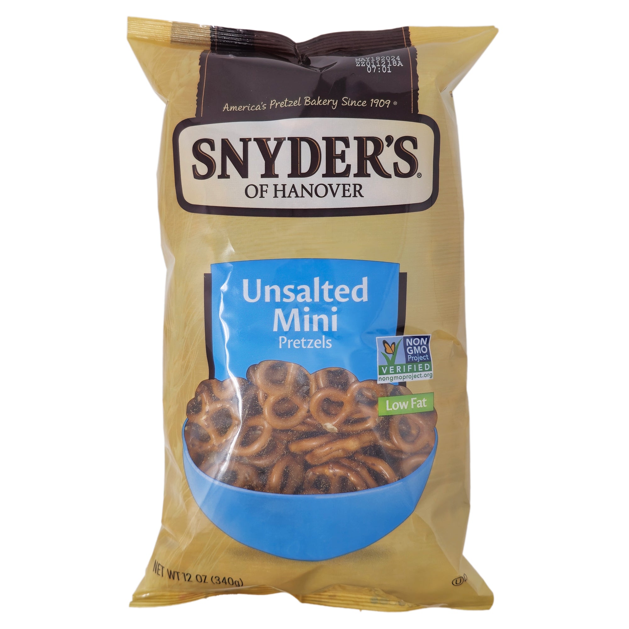 Snyder’s Unsalted Mini Pretzels – 12oz