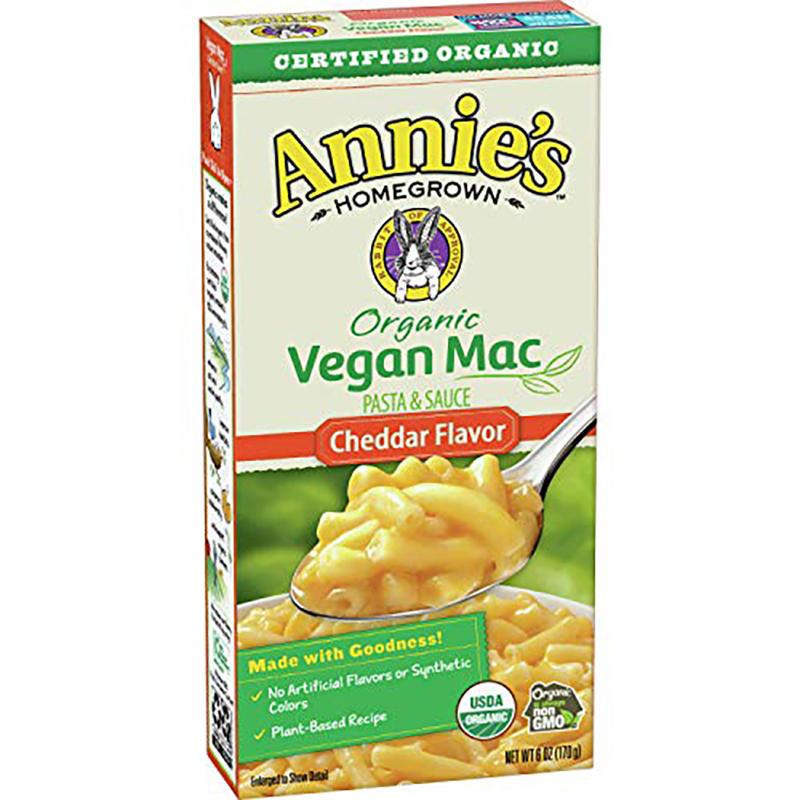 Annie’s Homegrown – Organic Vegan Mac Cheddar Flavor, 6oz