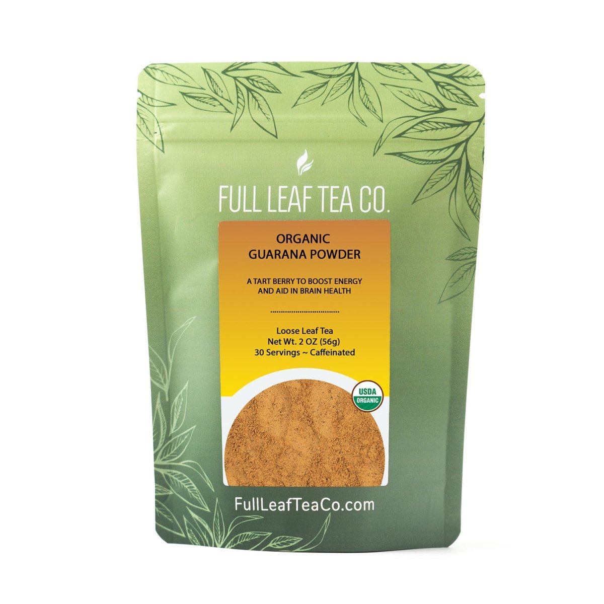 Organic Guarana Powder Retail Bags – Case of 6
