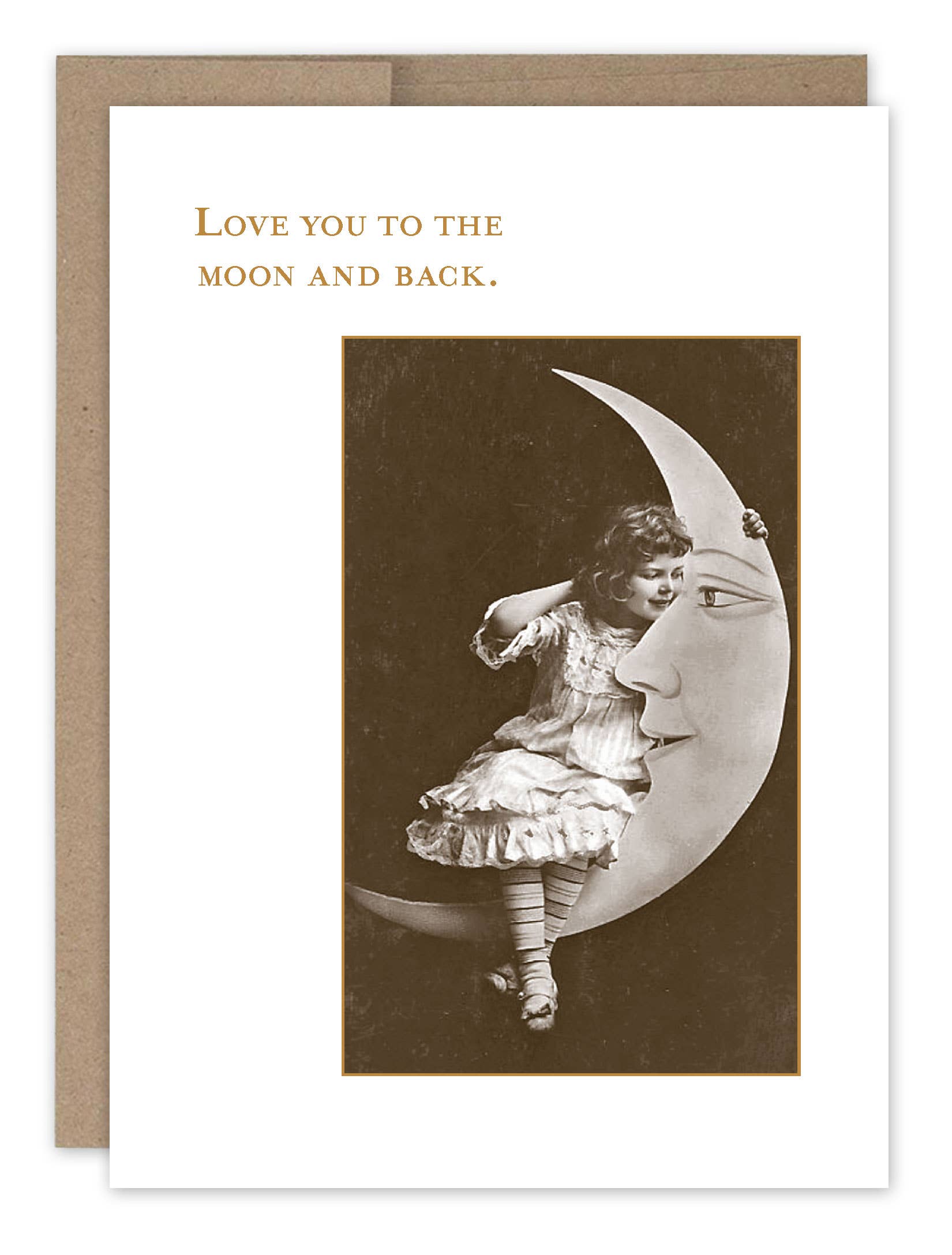 Shannon Martin Design – Little Girl On Moon Card