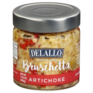 Delallo – Bruschetta Artichoke, 7.05 Oz | Pack of 6