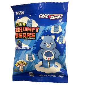 Care Bears Sour Grumpy Bears Gummy Candy Blue Raspberry