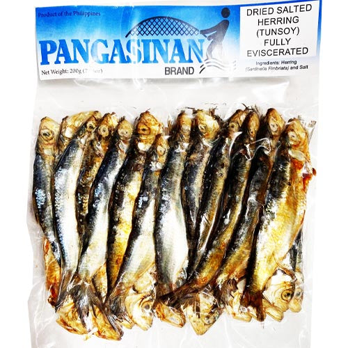 Pangasinan Brand – Dried Salted Herring (Tunsoy) Fully Eviscerated – 200 G