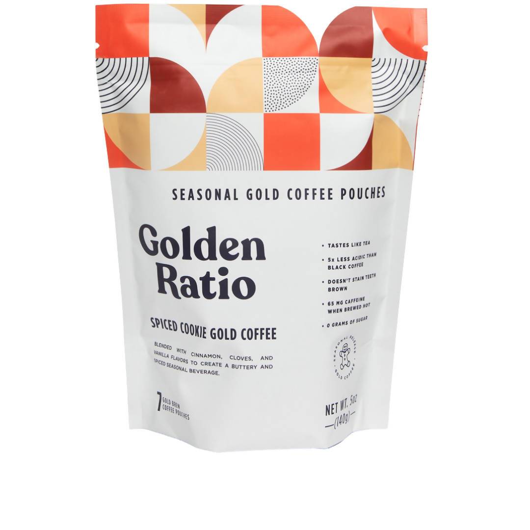 Spiced Cookie Gold Coffee Seasonal, Low Acid – 6 pouches x 7-pack