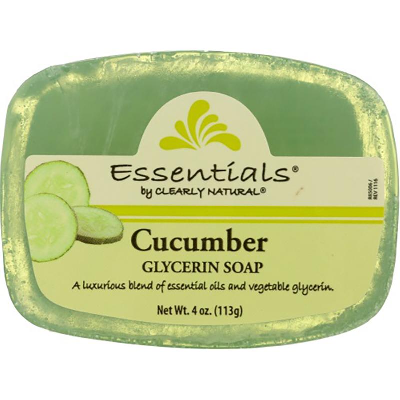 Clearly Natural – Cucumber Glycerin Soap Bar, 4oz