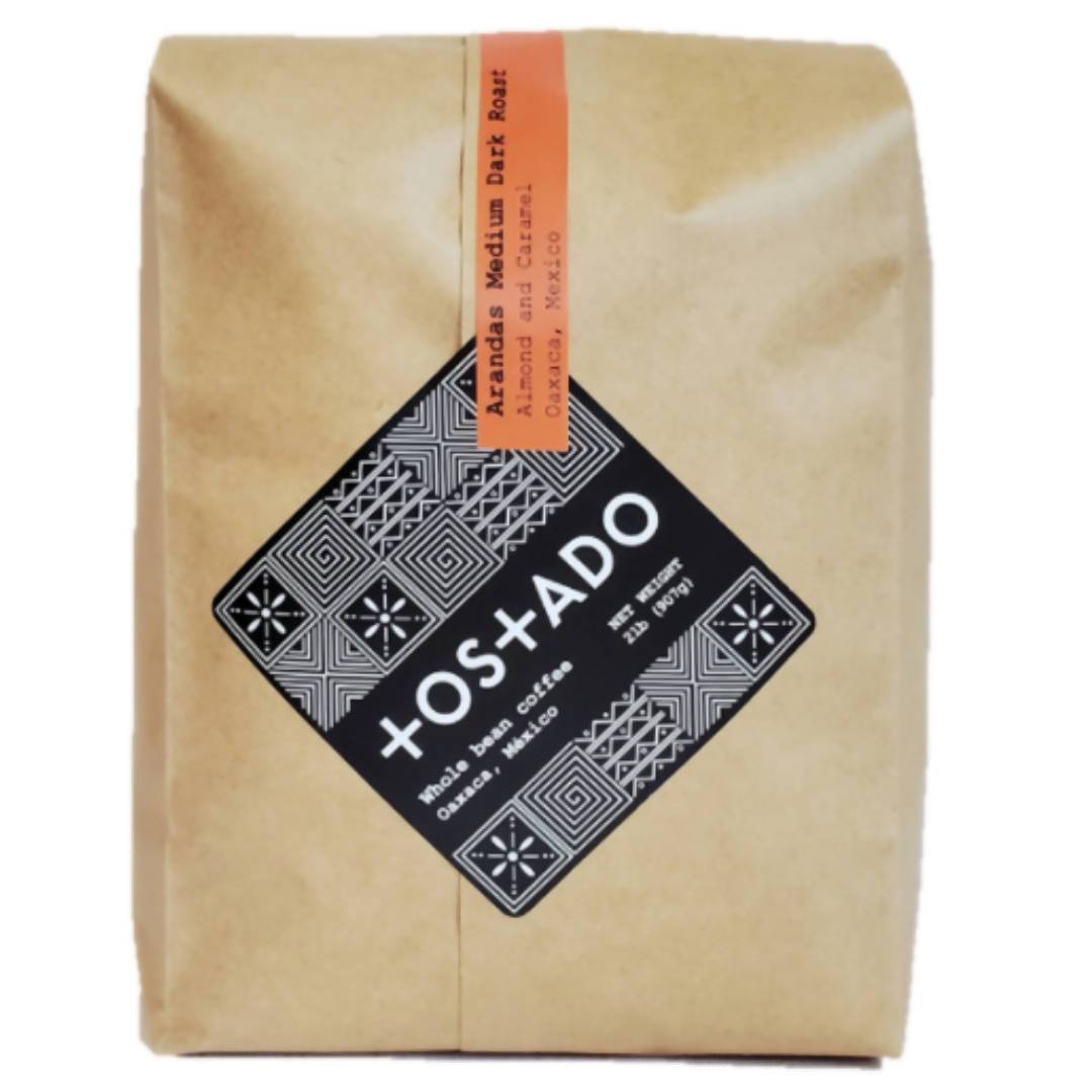 Tostado Arandas Whole Coffee Beans (Medium-Dark Roast) – 1 Bag x 5 LB