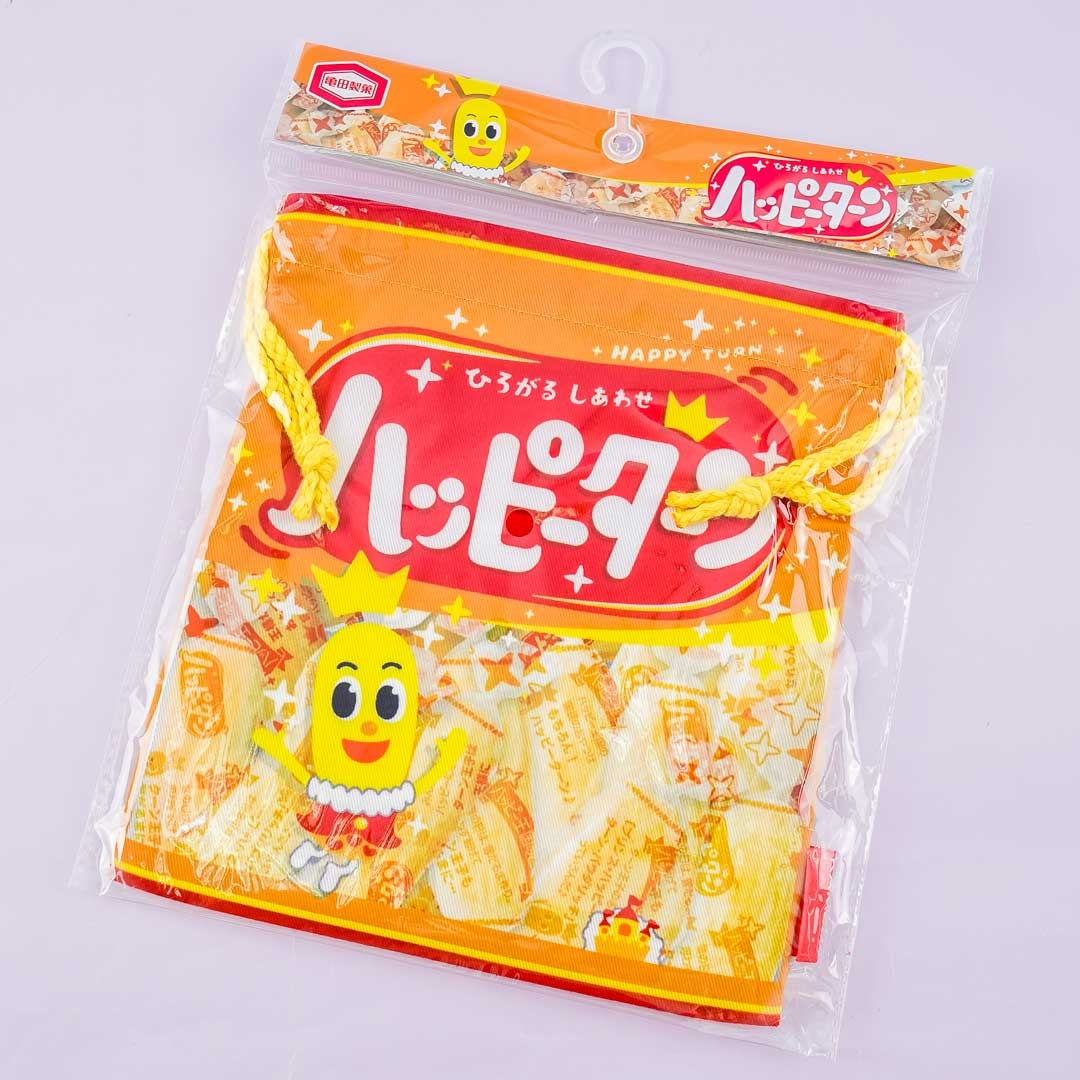 Happy Turn Drawstring Pouch