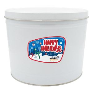 2 Gal Happy Holidays Popcorn Gift Tin