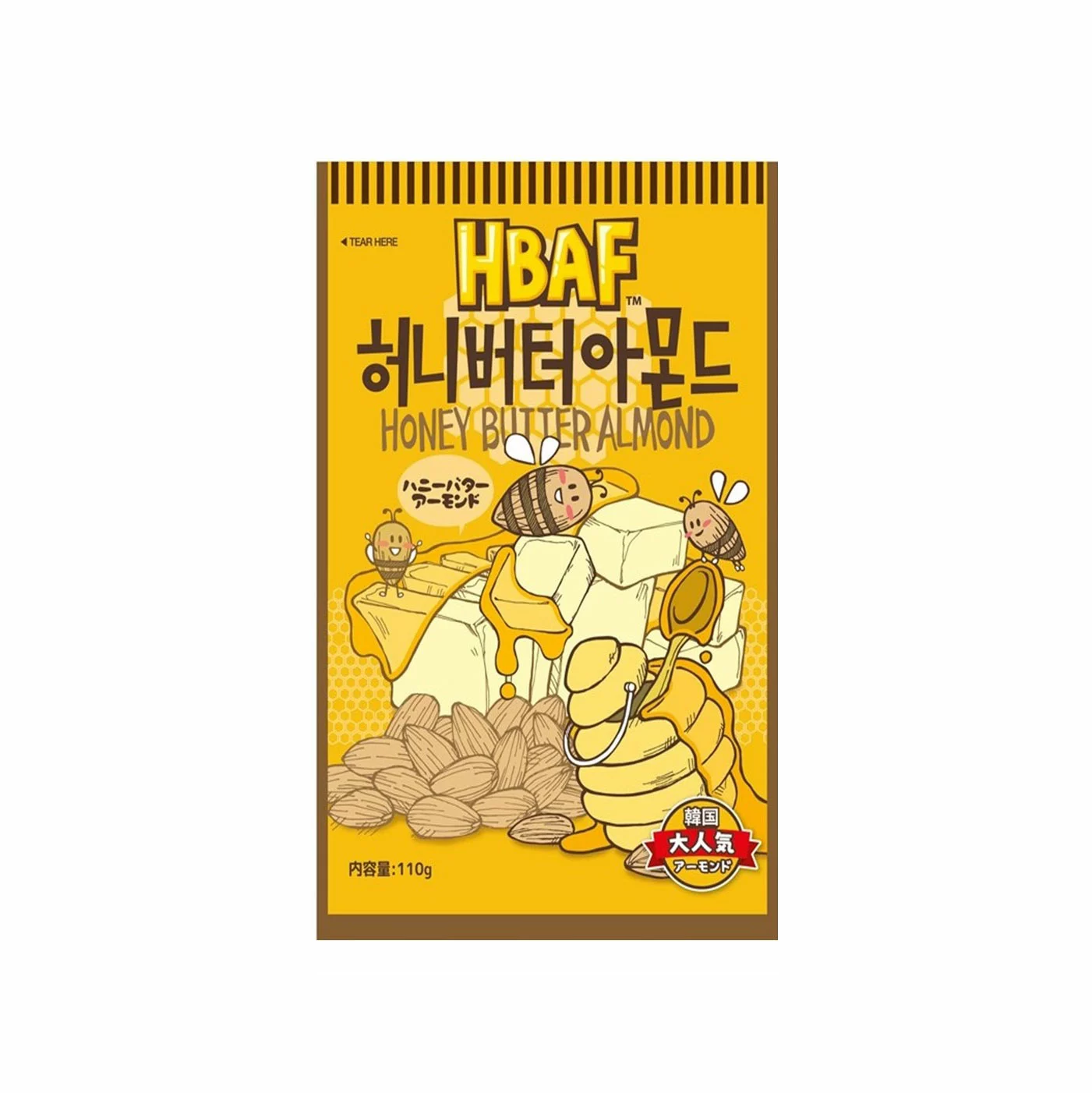 HBAF Korean Style Almonds: Honey Butter