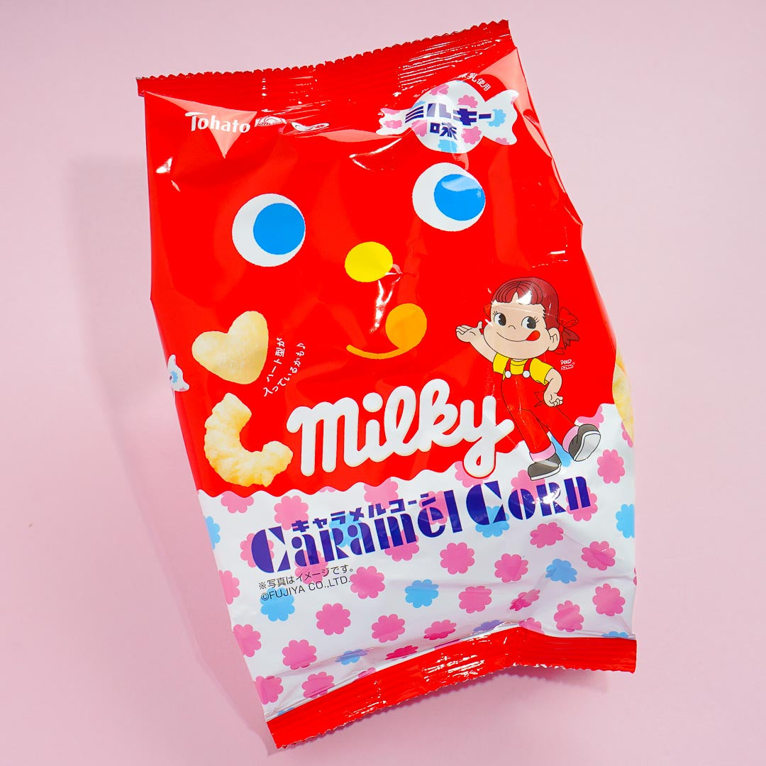 Tohato x Milky Caramel Corn Puff Snacks