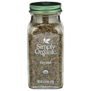 Simply Organic – Seasoning Thyme Leaf Organic Bottle, 0.78 Oz – Pack o