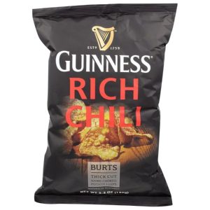 Burts – Guinness Rich Chili Potato Chips, 5.3 Oz | Pack of 10