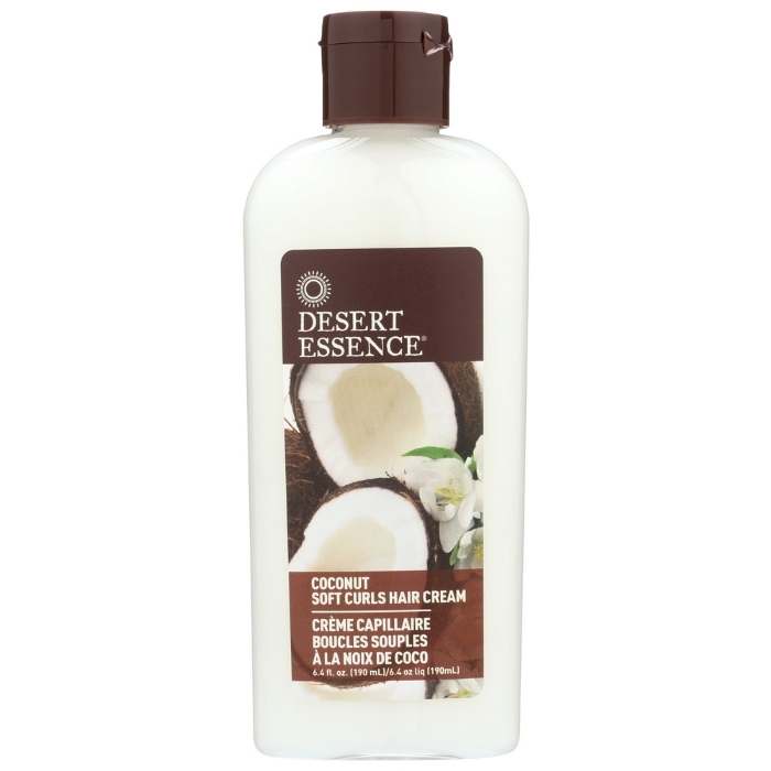 Desert Essence – Coconut Soft Curls Hair Cream, 6.4 fl oz | Pack of 3