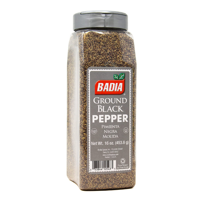 Badia – Pepper Black Ground, 16 Oz – Pack of 6