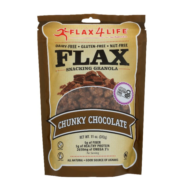 Flax4Life – Granola Chunky Chocolate, 11 oz | Pack of 6