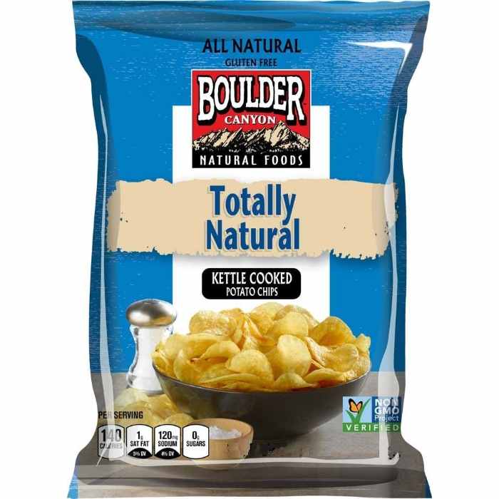 Boulder Canyon – Totally Natural Potato Chips, 2 Oz | Pack of 24