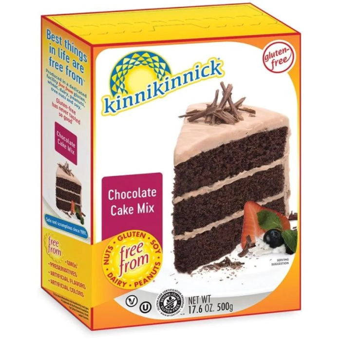 Kinnikinnick – Cake Mix Chocolate, 17.6 Oz – Pack of 6