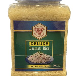 TAJ Deluxe Basmati Rice 2lbs(907g) Jar Pack