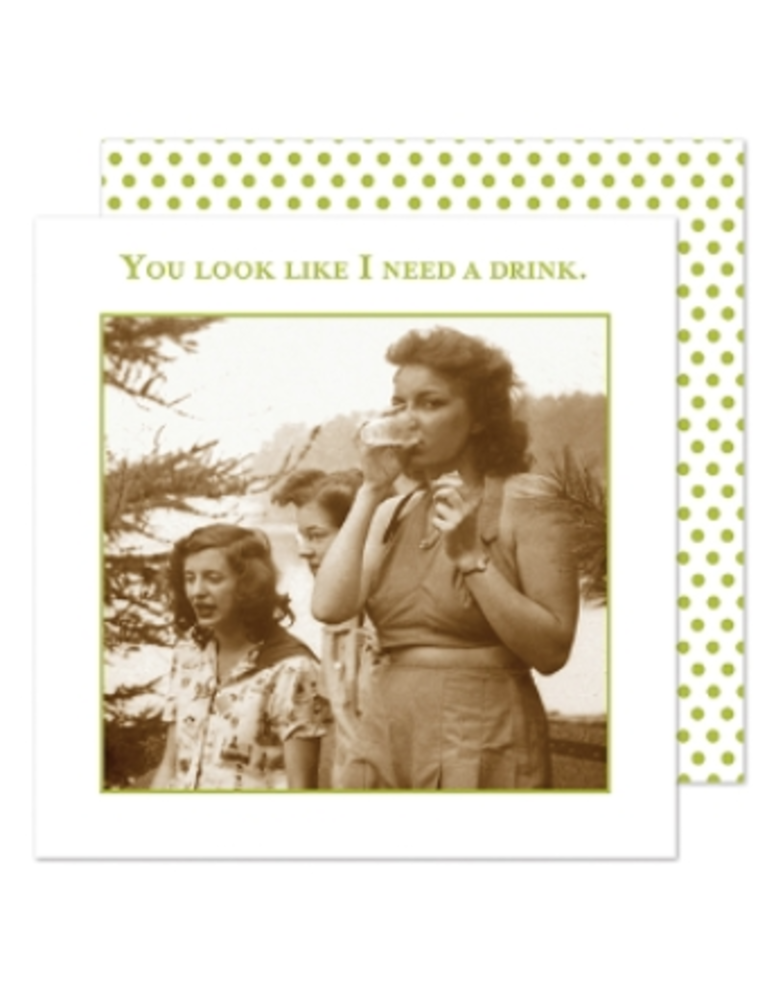 Shannon Martin Design – Need A Drink Beverage Napkin