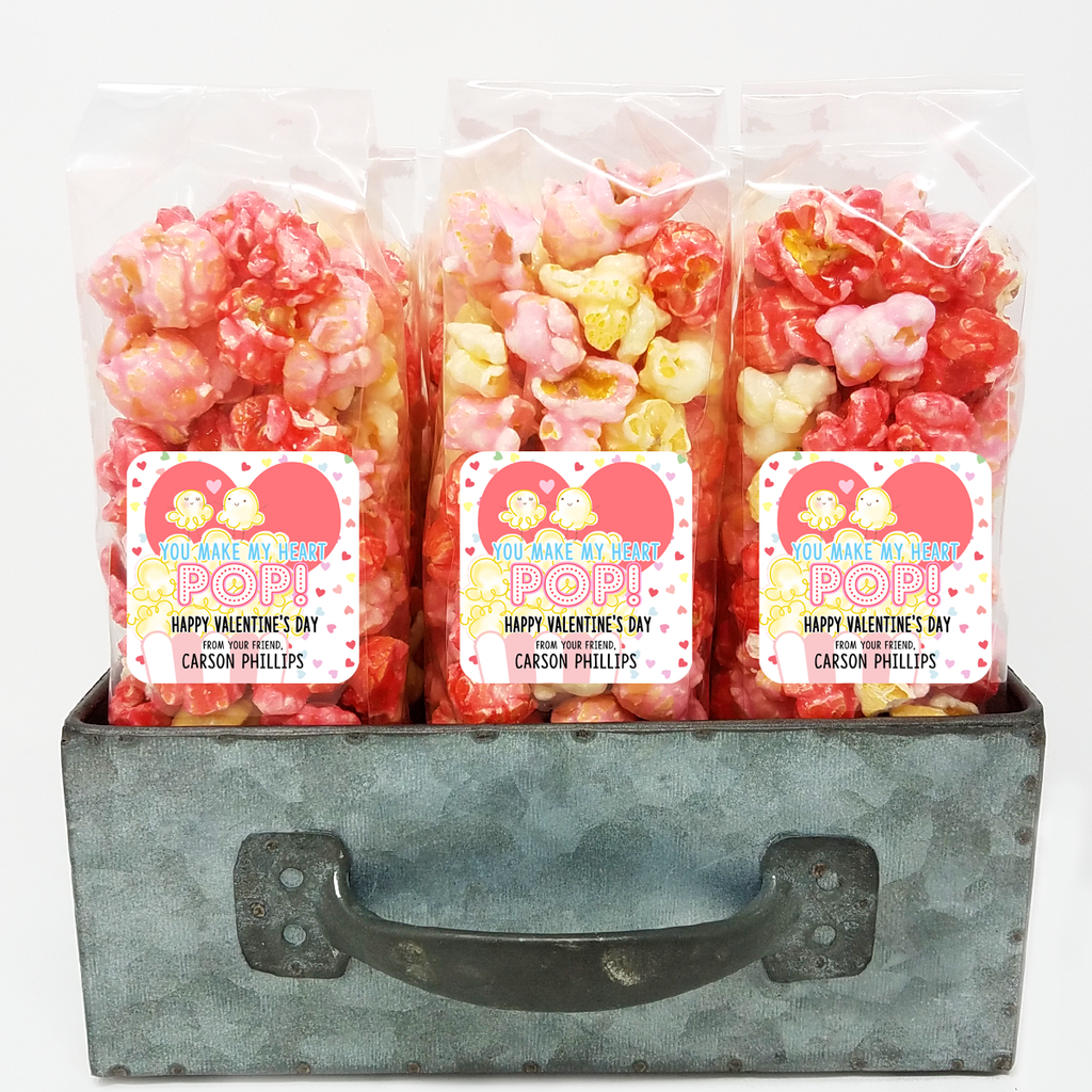 You Make My Heart POP – Valentine Popcorn Party Favors