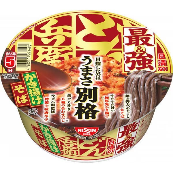 Nissin Foods Strongest Donbei Kakiage Tempura Soba 101g x 6 Packs Japan – Tokyo Sakura Mall