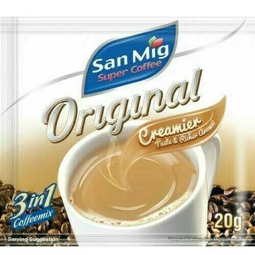 San Mig – Super Coffee – Original – 3 in 1 Coffeemix – 25 Sachets – 425 G