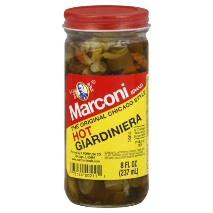 Marconi – Giardiniera Hot, 8 Oz – Pack of 12