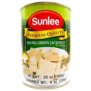 Sunlee Brand – Premium Quality – Young Green Jackfruit in Water – 20 OZ