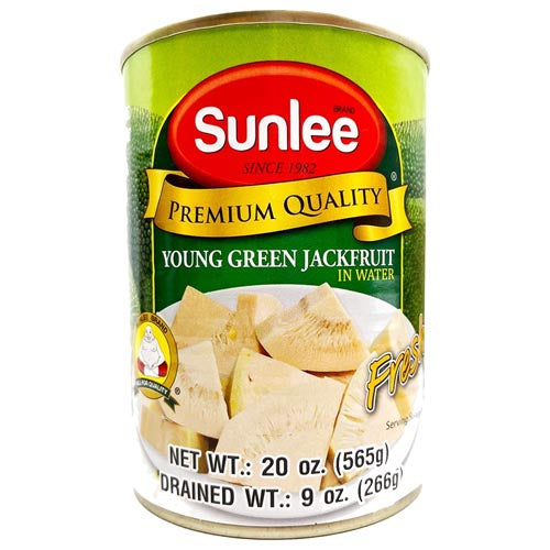 Sunlee Brand – Premium Quality – Young Green Jackfruit in Water – 20 OZ