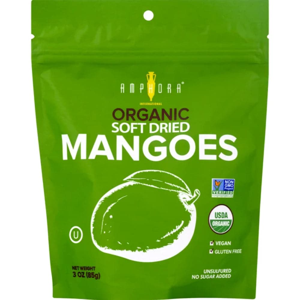 Amphora – Organic Soft Dried Mangoes, 3oz