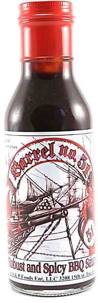 BARREL 51 ROBUST & SPICY BBQ SAUCE, 12oz.