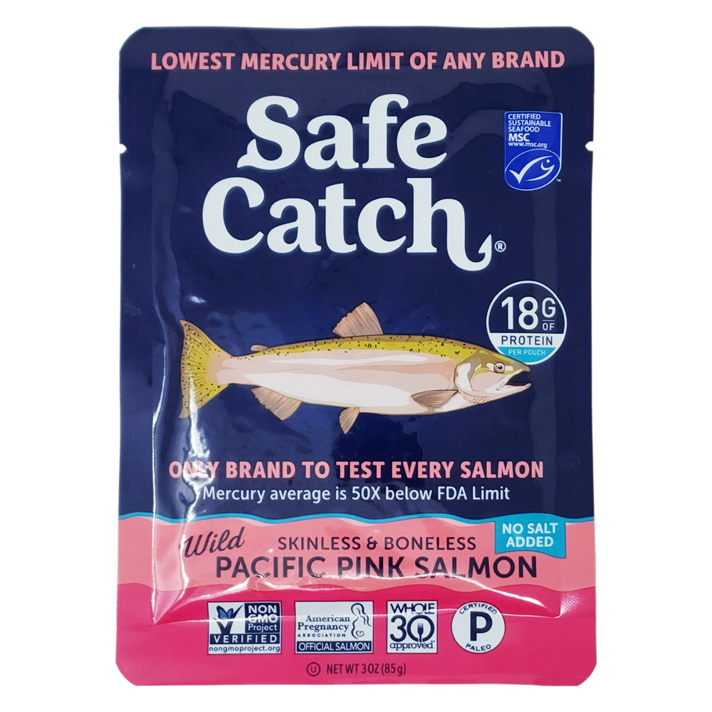 Safe Catch Pink Salmon No Salt Added Pouch – 3oz