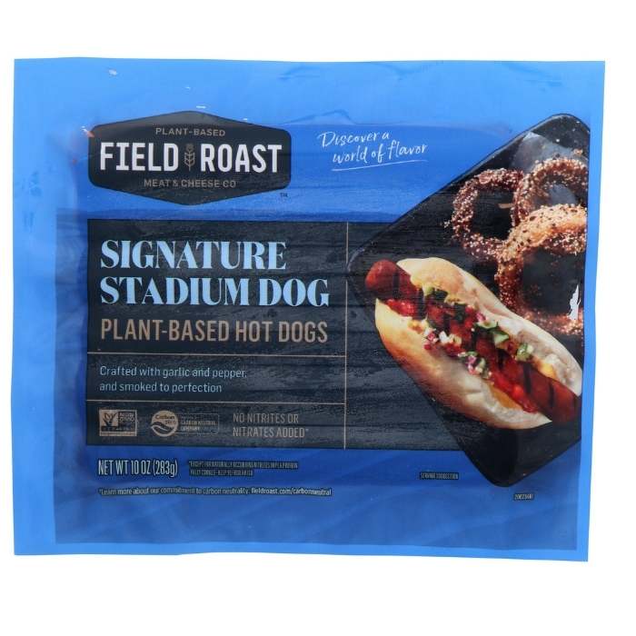 Field Roast – Signature Stadium Dog Plant-Based Hot Dogs, 10oz
