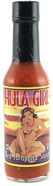 Hula Girl Red Jalapeno Hot Sauce, 5oz.