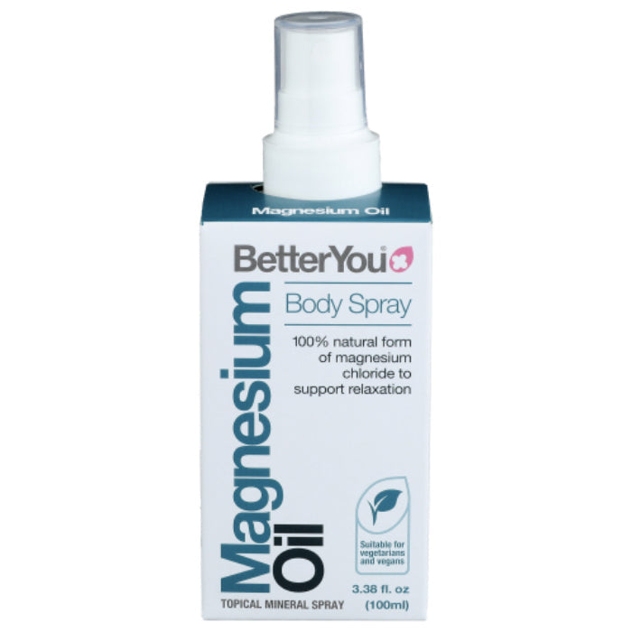 Betteryou – Spray Body Magnesium Oil, 3.38 Fl Oz – Pack of 1