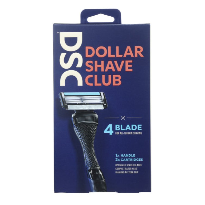 Dollar Shave Club – Razor Starter, 1 Kit (Pack Of 4)
