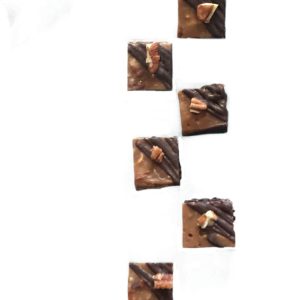 Sugar, Butter, Chocolate Bourbon Pecan Turtles PIeces – 48 x 1 piece